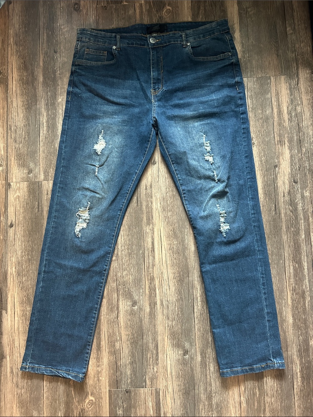 Riot Empire Men's Blue Denim Jeans